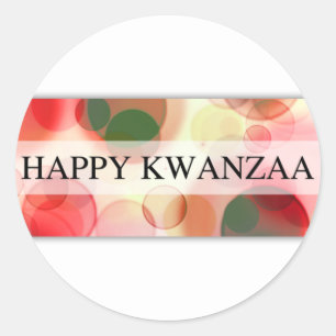 Adesivo kwanzaa feliz (bokeh)
