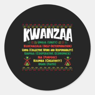 Adesivo Kwanzaa - Festival 1 do Patrimônio Africano Americ