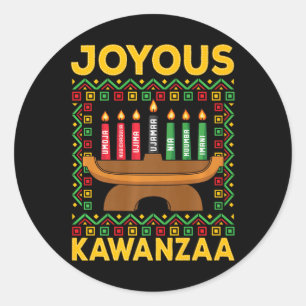 Adesivo Kwanzaa - Joyous Kwanzaa