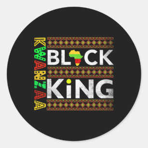 Adesivo Kwanzaa Rei África - Homens Americanos Bruh Man Da
