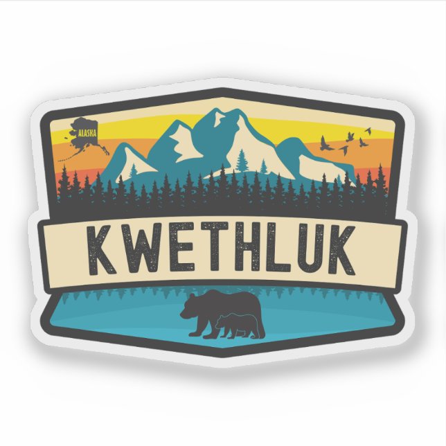 Adesivo Kwethluk, Alasca (Frente)