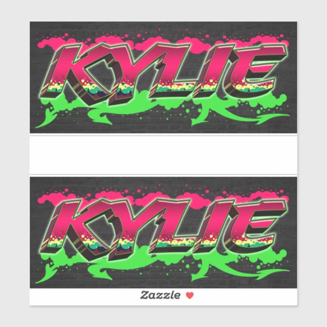 Adesivo Kylie Vorname Name Graffiti Aufkleber Sticker (Folha)