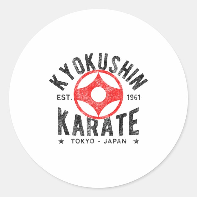Adesivo Kyokushin Karate Do Martial Arts Japan Tokyo Vinta (Frente)