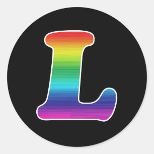 ADESIVO L DE ORGULHO LÉSBICO