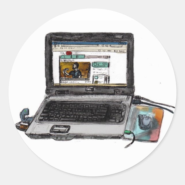 Adesivo L é para Laptop (Frente)