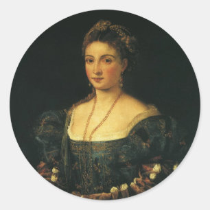 Adesivo La Bella, Duquesa de Urbino por Ticiano