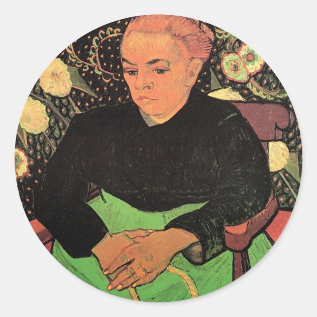 Adesivo La Berceuse (Augustine Roulin) por Vincent van Gog (Frente)