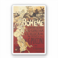 La Bohème - vintage 1896 poster