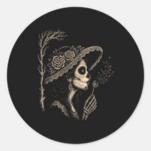 Adesivo La Catrina Sopra Desejos Dente-de-leão Vintage Eng