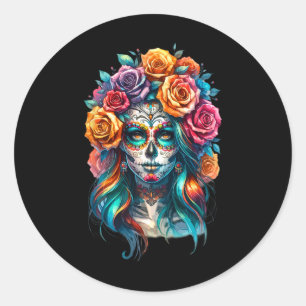 Adesivo La Catrina Women Dia De Los Muertos Latina Cinco D