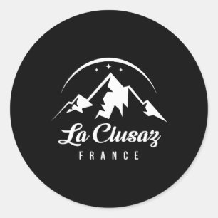 Adesivo La Clusaz France Ski Resort Skiting Snowboard So