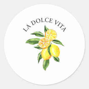 Adesivo La Dolce Vita Lemon Italiano Summer Limoncello Ama
