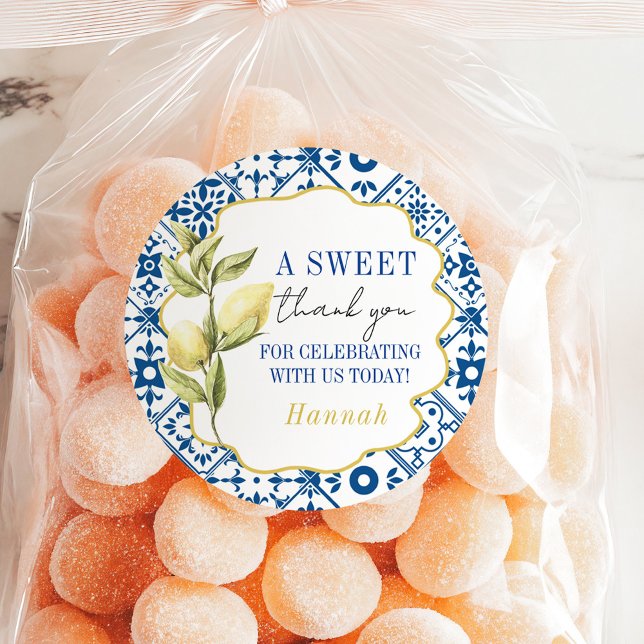 Adesivo La Dolce Vita Obrigado Lemon Italiano (Criador carregado)