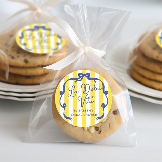 Adesivo La Dolce Vita Yellow Stripe Bridal Shower