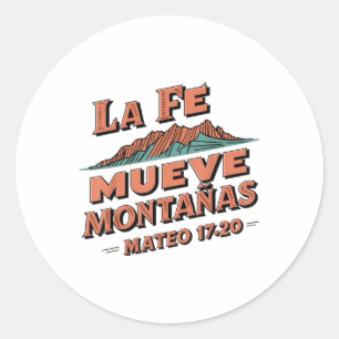 Adesivo La Fe Mueve Montañas Todo Es Possível Jesus Cristi