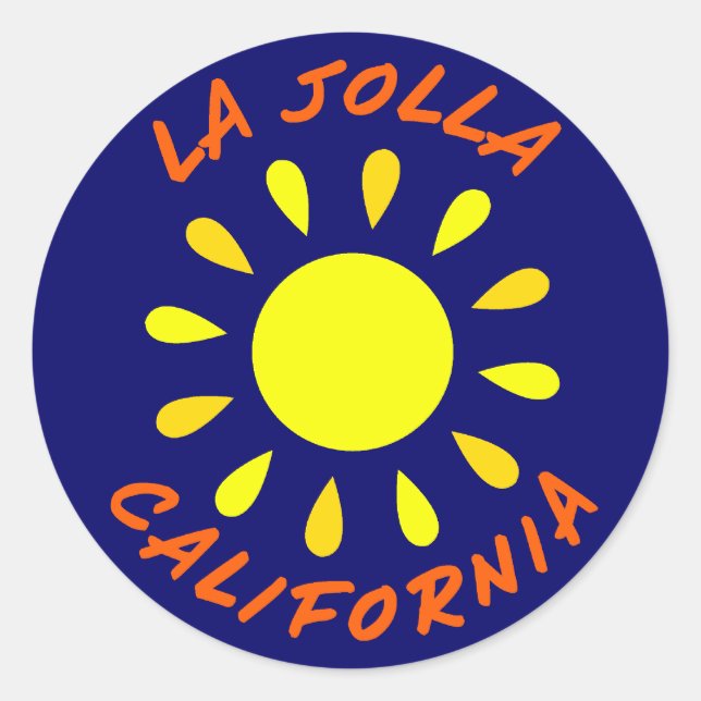 Adesivo La Jolla, Califórnia (Frente)