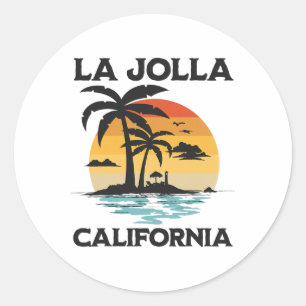 Adesivo La Jolla Califórnia Praia Surf Verão Férias Vin