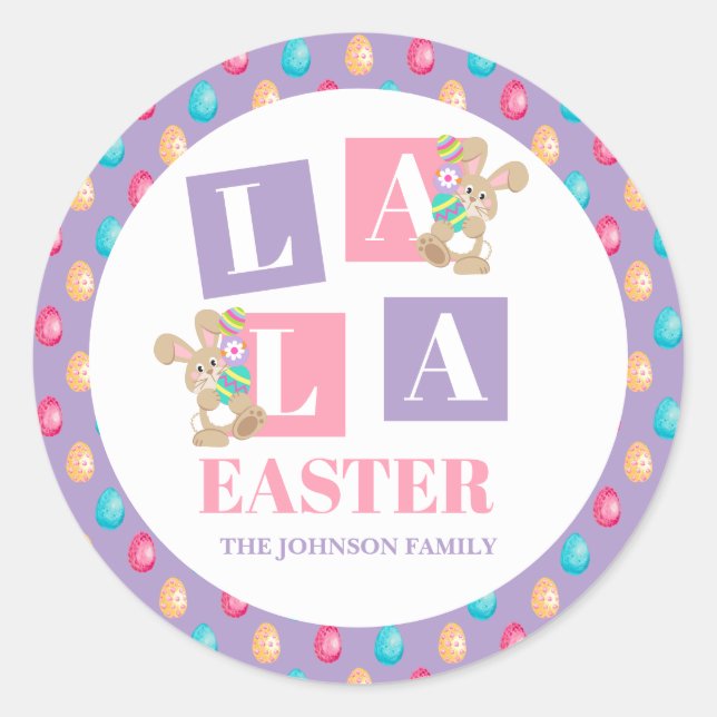 Adesivo La La Easter Bunny Egg Hunt (Frente)