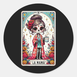 Adesivo La Mamá Tarot Card Engraçado Mãe Mexicana Mãe Espa