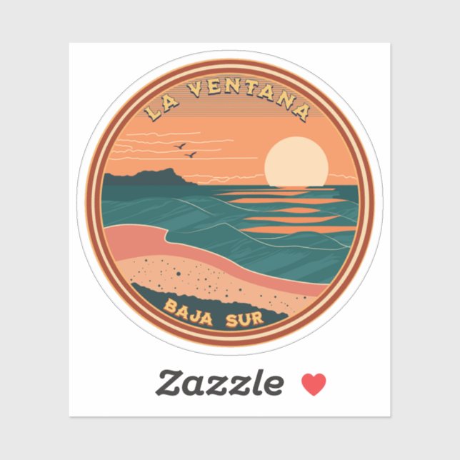 Adesivo La Ventana Baja California Mexico RV Viagem (Folha)