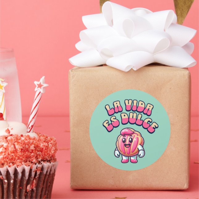 Adesivo La Vida es Dulce Concha Rosa Pan Dulce Shirt (Festa)