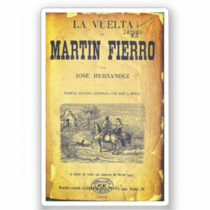 Adesivo La Vuelta de Martín Fierro (Cobrir, 1879, primeiro