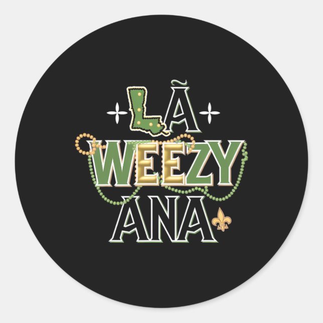 Adesivo La Weezy Ana Mardi Gras (Frente)