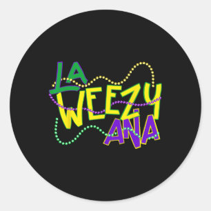 Adesivo La Weezy Ana Mardi Gras Louisiana Fat Terça Nova