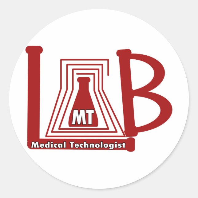 ADESIVO LAB FLASK LOGO MT - TECNOLOGISTA MÉDICA (Frente)