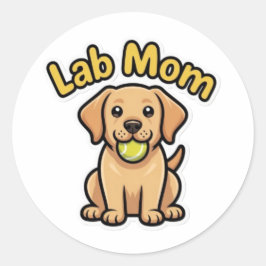 Adesivo Lab Mom Labrador Retriever Cute Puppy Sticker Labr
