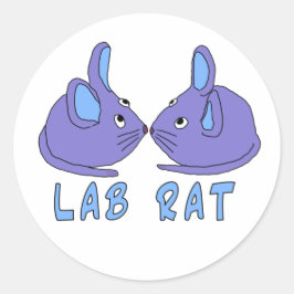 Adesivo Lab Rat | zwei lila blaue Labormäuse science