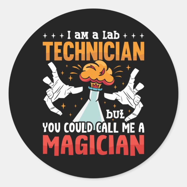 Adesivo Lab Tech I Am A Lab Technician Laboratory Science (Frente)