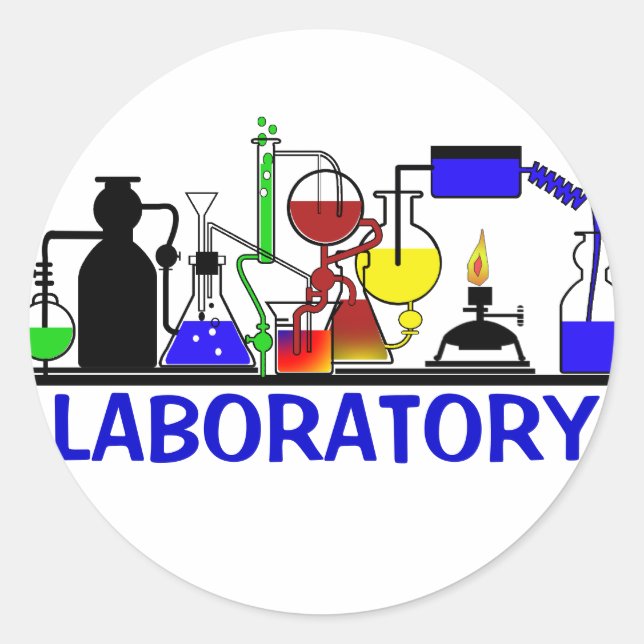 ADESIVO LAB WARE - LABORATORY GLASSWARE SETUP STICKER (VAR (Frente)