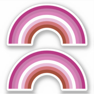 Adesivo Lábão lésbica Pride Rainbow