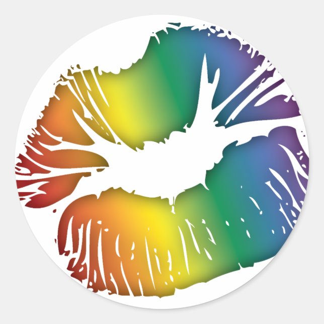 Adesivo Lábios arco-íris 3 (Frente)