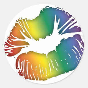Adesivo Lábios arco-íris 3