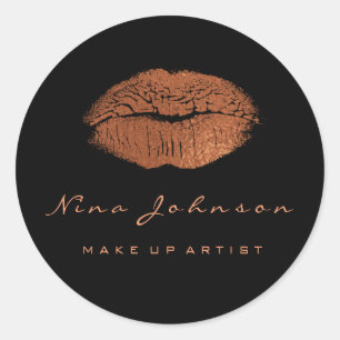 Adesivo Lábios Beijos Makeup Beauup Black Copper Rosa Dour