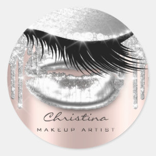 Adesivo Lábios De Beijo Maqueiam O Artista Glitter Lashe 