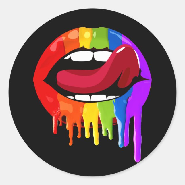 Adesivo Lábios de Orgulho T-Shirt (Frente)