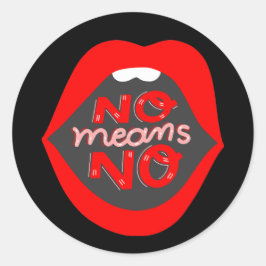 Adesivo lábios de pop de não significa que não há consenti
