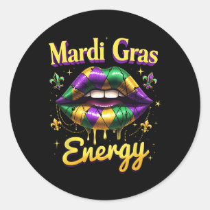 Adesivo Lábios do Carnaval de Energia Mardi Gras Nova Orle