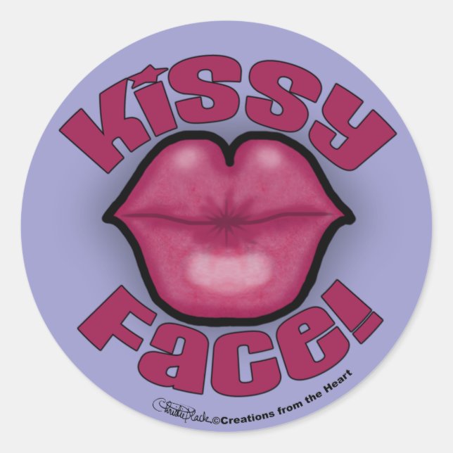 Adesivo Lábios Kissy Face (Frente)