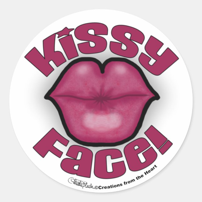 Adesivo Lábios Kissy Face (Frente)