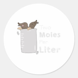 Adesivo Laboratório de Química Química Pun Pun Mole Liter