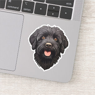 Adesivo Labradoodle Black Dog