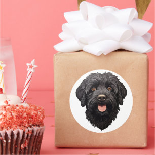 Adesivo Labradoodle Black Dog