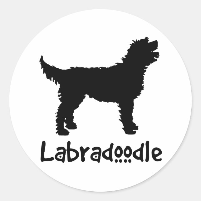 Adesivo Labradoodle com texto Legal (Frente)
