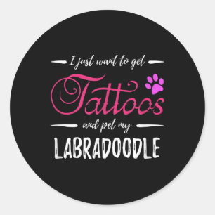 Adesivo Labradoodle Dog Lover Tatto Engraçado Cachorro Mãe