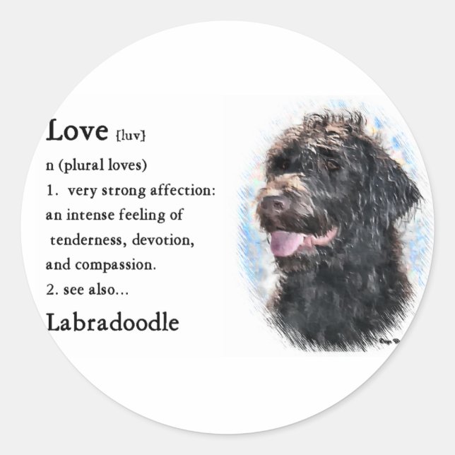 Adesivo Labradoodle Gifts (Frente)