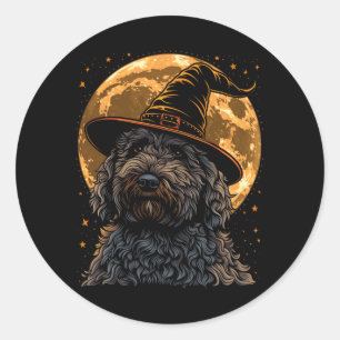 Adesivo Labradoodle Halloween Cachorro Engraçado Fofo Dood